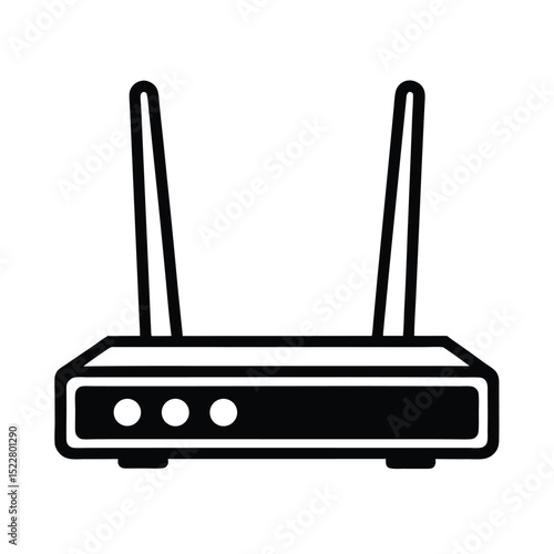 Modem Icon Outline Vector Illustration