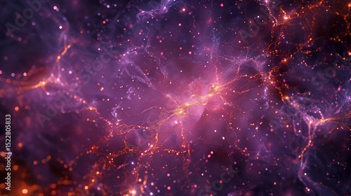 Wallpaper Mural An intricate dark matter network connecting multiple galaxy clusters in the universe. Torontodigital.ca