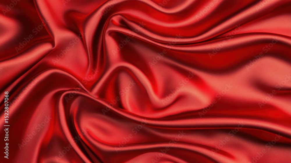This image captures the luxurious and elegant look of red satin fabric, highlighting its soft waves, smooth texture, and rich color, making it perfect for various design projects. This image captures the luxurious and elegant look of red satin fabric, highlighting its soft waves, smooth texture, and rich color, making it perfect for various design projects.