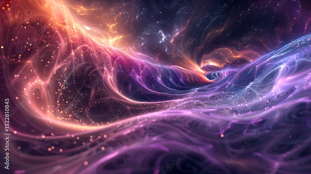 A visualization of dark matter waves propagating through the cosmic microwave background. A visualization of dark matter waves propagating through the cosmic microwave background.