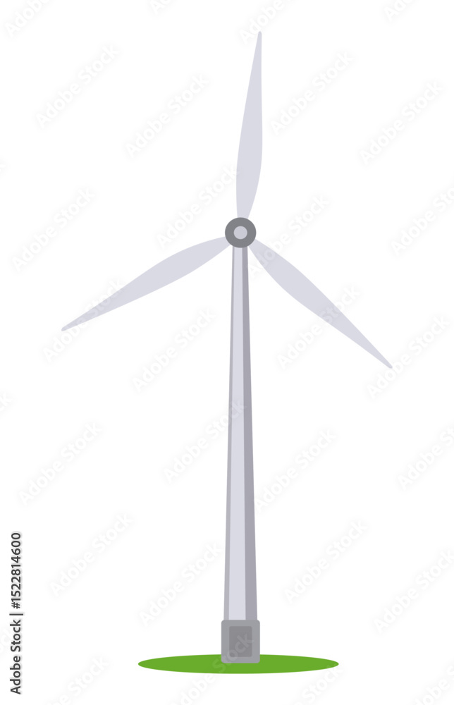 Wiatrak elektrownia wiatrowa energia odnawialna ilustracja Wiatrak elektrownia wiatrowa energia odnawialna ilustracja