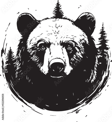 animal, sketch, mammal, vector, wildlife, nature, dog, illustration, drawing, pet, bear, black, fur, shaggy, white, hand drawn, wild, isolated, tail, head, isolated on white, cat, cute, predator, art