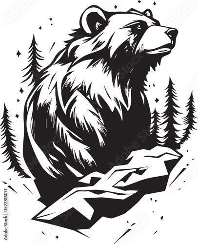 animal, sketch, mammal, vector, wildlife, nature, dog, illustration, drawing, pet, bear, black, fur, shaggy, white, hand drawn, wild, isolated, tail, head, isolated on white, cat, cute, predator, art