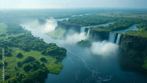 Aerial view of Niagara falls