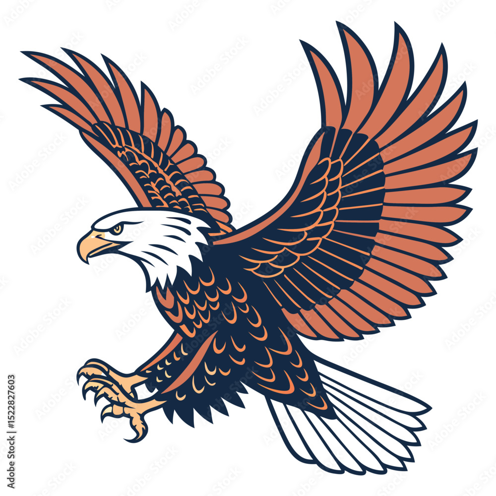 Obraz premium the eagle vector