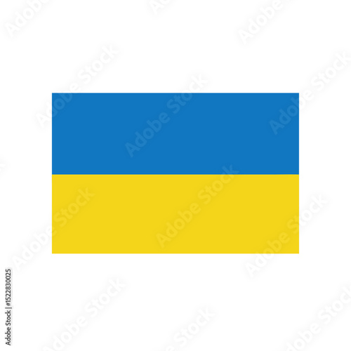 Free Download Vector illustration of the flag of Ukraine, isolated on white background. - GFXLoad