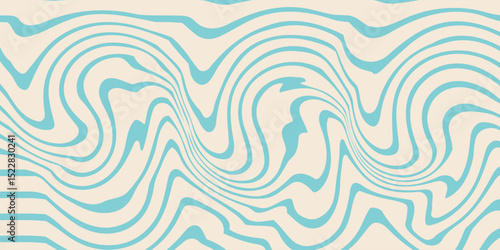 An abstract image featuring wavy, flowing shapes in blue and cream tones, evoking a sense of movement and calmness. This illustration is ideal for backgrounds, modern art, and creative projects.