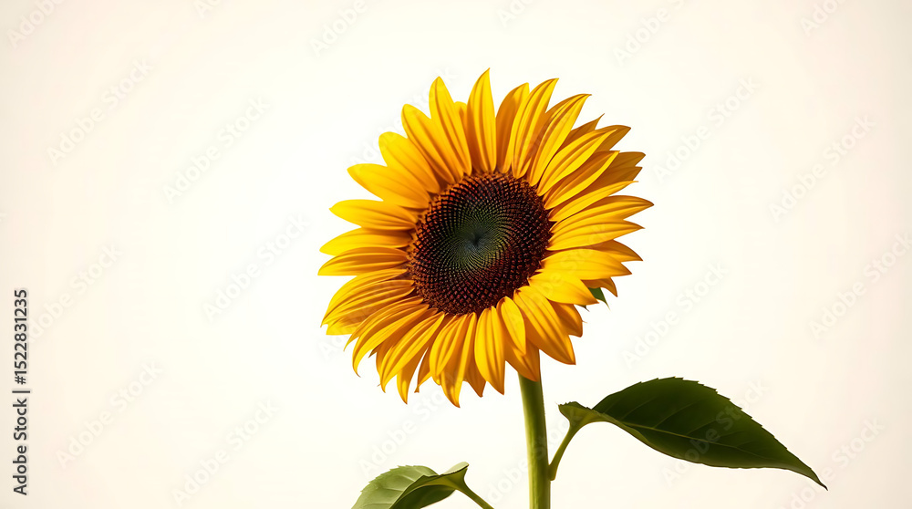 Obraz premium Sunflower isolated on white background – PNG