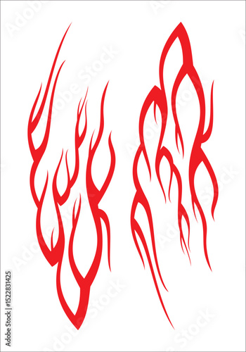 tribal fire vector design 