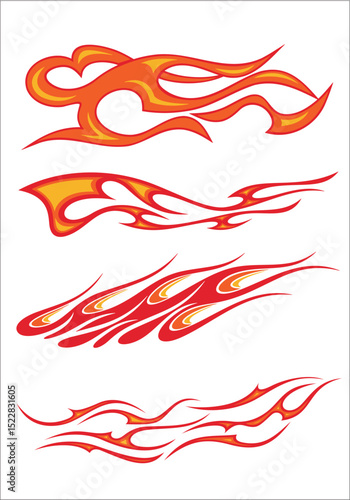 tribal fire vector design 