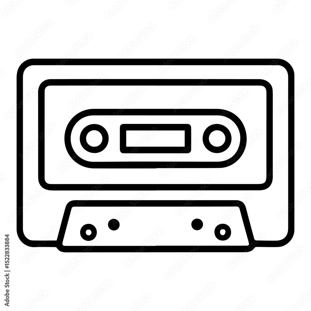 cassette icon on white background vector
Vector line icon musical instruments cassette icon on white background vector
Vector line icon musical instruments