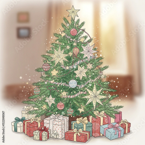 Christmas Tree with Pastel ...