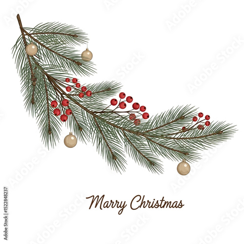 Festive Christmas Pine Bran...