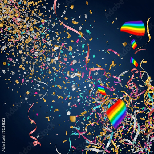 Festive Rainbow Confetti Ce...