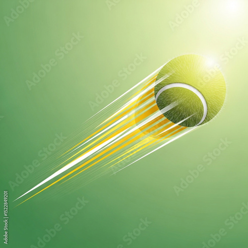 Fast Tennis Ball in Motion ...