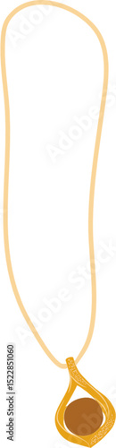 women's necklace Illustration