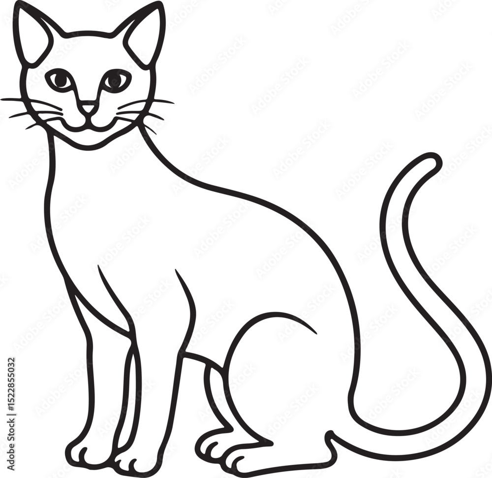 vector illustration of a cat vector illustration of a cat