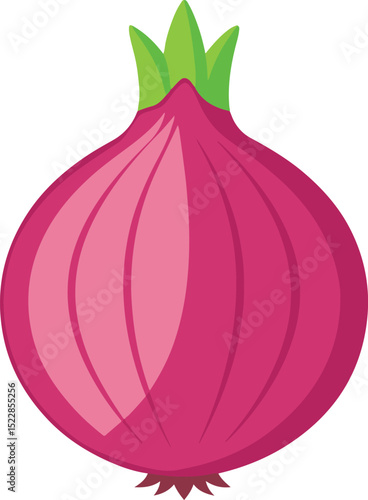 red onion isolated on white