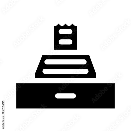 Cashier machine icon