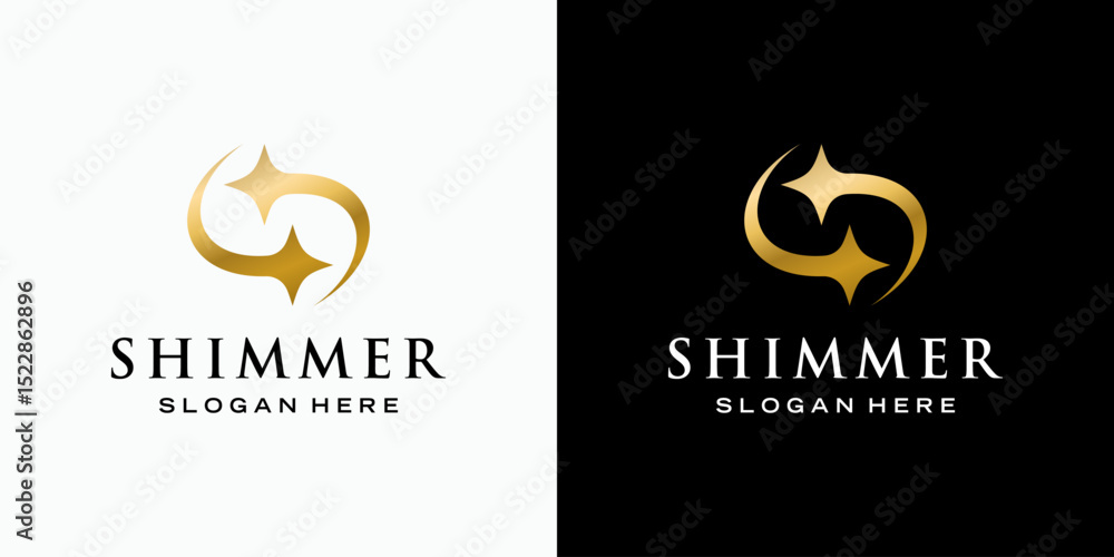 Luxury initial letter S vector logo design with star modern style, simple, clean and abstract. Icon for business, cosmetics and beauty, fashion and personal branding. Luxury initial letter S vector logo design with star modern style, simple, clean and abstract. Icon for business, cosmetics and beauty, fashion and personal branding.