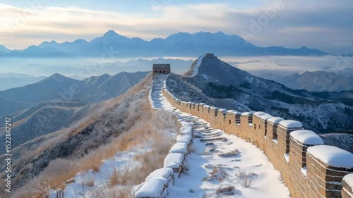 Great Wall of China Aerial view
