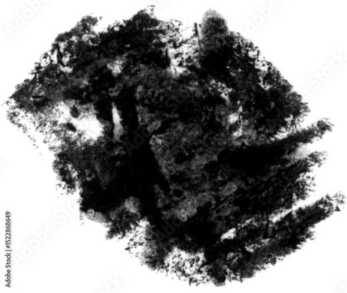 black watercolor stains with smooth brushstrokes, creating a minimalistic and sophisticated design, perfect for artistic and abstract themes, conveying a sense of creativity, depth, and timeless beaut