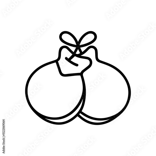 castanets icon on white background vector
Vector line icon musical instruments
