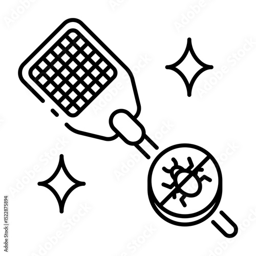 This Fly Swatter icon is suitable for Insect, Bug, Insect Control, etc