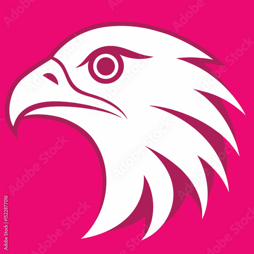 eagle head silhouette vector