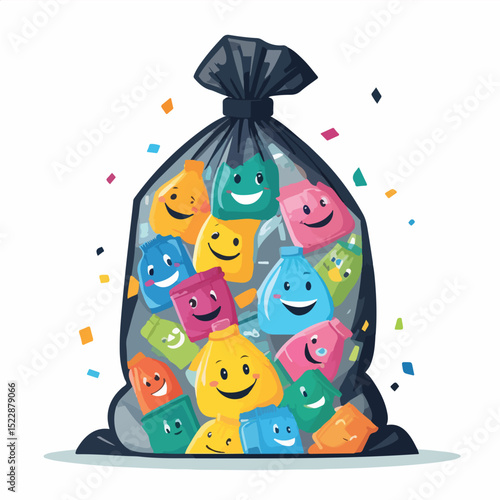 Eco Trash Bag Icon
