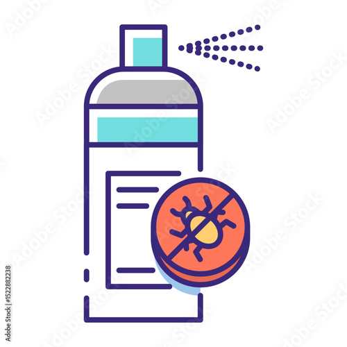 This Bug Spray icon is suitable for Insect, Bug, Insect Control, etc