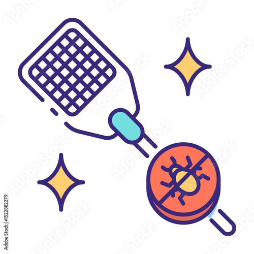 This Fly Swatter icon is suitable for Insect, Bug, Insect Control, etc