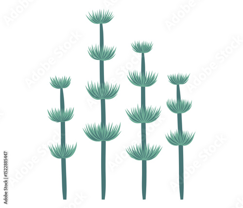 Seaweed icon. Ocean plants, underwater flora, seagrasses. Aquatic plant, algae, tropical coral element. Flat vector illustration isolated on white background