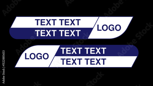 minimal banner design for television channel or internet media