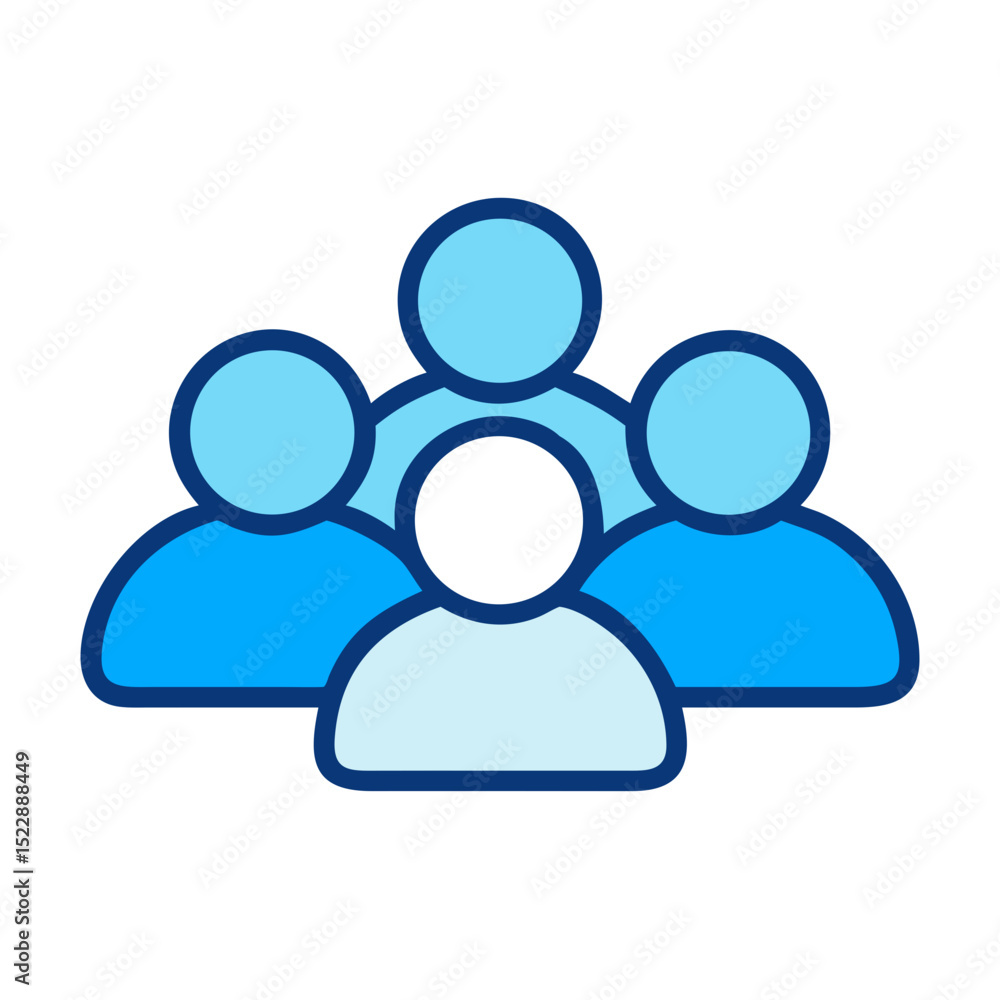 Obraz premium multiple users group profile icon design