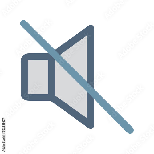 mute or speaker off icon design