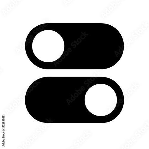 on switch toggle button icon design
