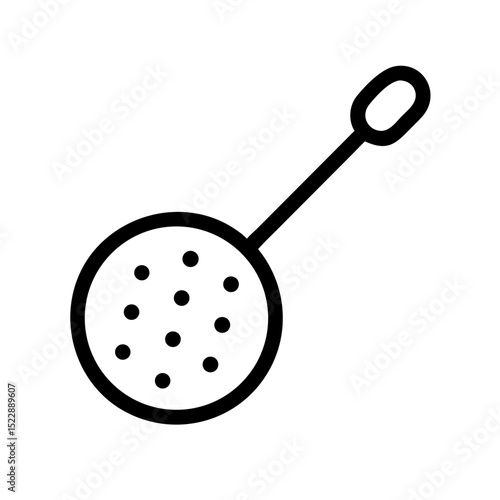 Tea Strainer for Brewing Tea, Kitchen Tool, Infuser Design for Blogs, Cooking Websites, Recipe Cards, and Beverage Guides  