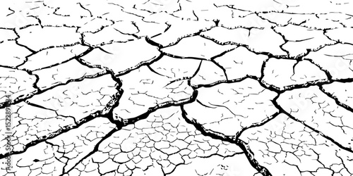 "Abstract grunge scratch wall texture design and black damaged rusty crack  on white background, Vector grunge style cracked texture with cracked pattern background, isolated on a background. llustrat