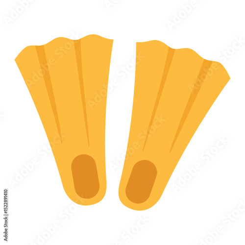 Scuba Diving Fins Illustration