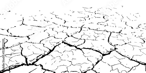 "Abstract grunge scratch wall texture design and black damaged rusty crack  on white background, Vector grunge style cracked texture with cracked pattern background, isolated on a background. llustrat