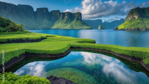 amazing landscape at island