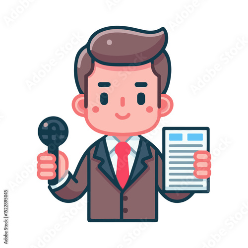 journalist illustration design