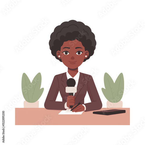 journalist illustration design