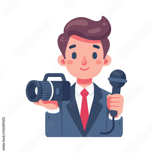 journalist illustration design