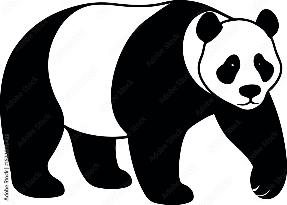 Fototapeta premium panda bear vector