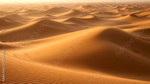 Golden Desert Sand Dunes - Loop Animation