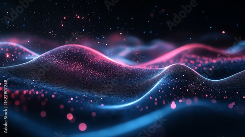 Minimal Data Stream Background in Dark Theme