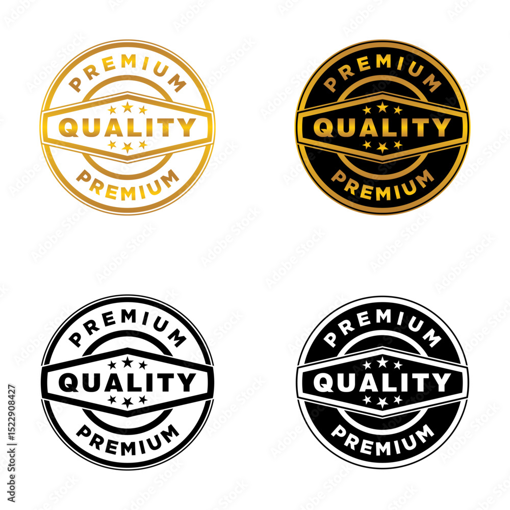 Obraz premium Quality premium label stamp design Illustrations concept