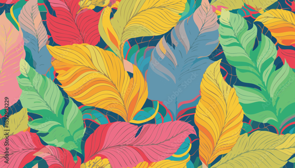 Fototapeta premium Boho Abstract Nature Vector – Minimalist Botanical Art in Earthy Tones and Organic Shapes